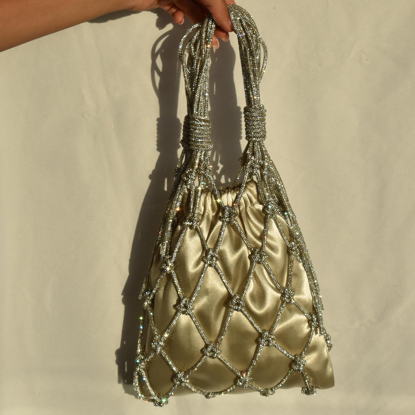 sparkly bag - pearl