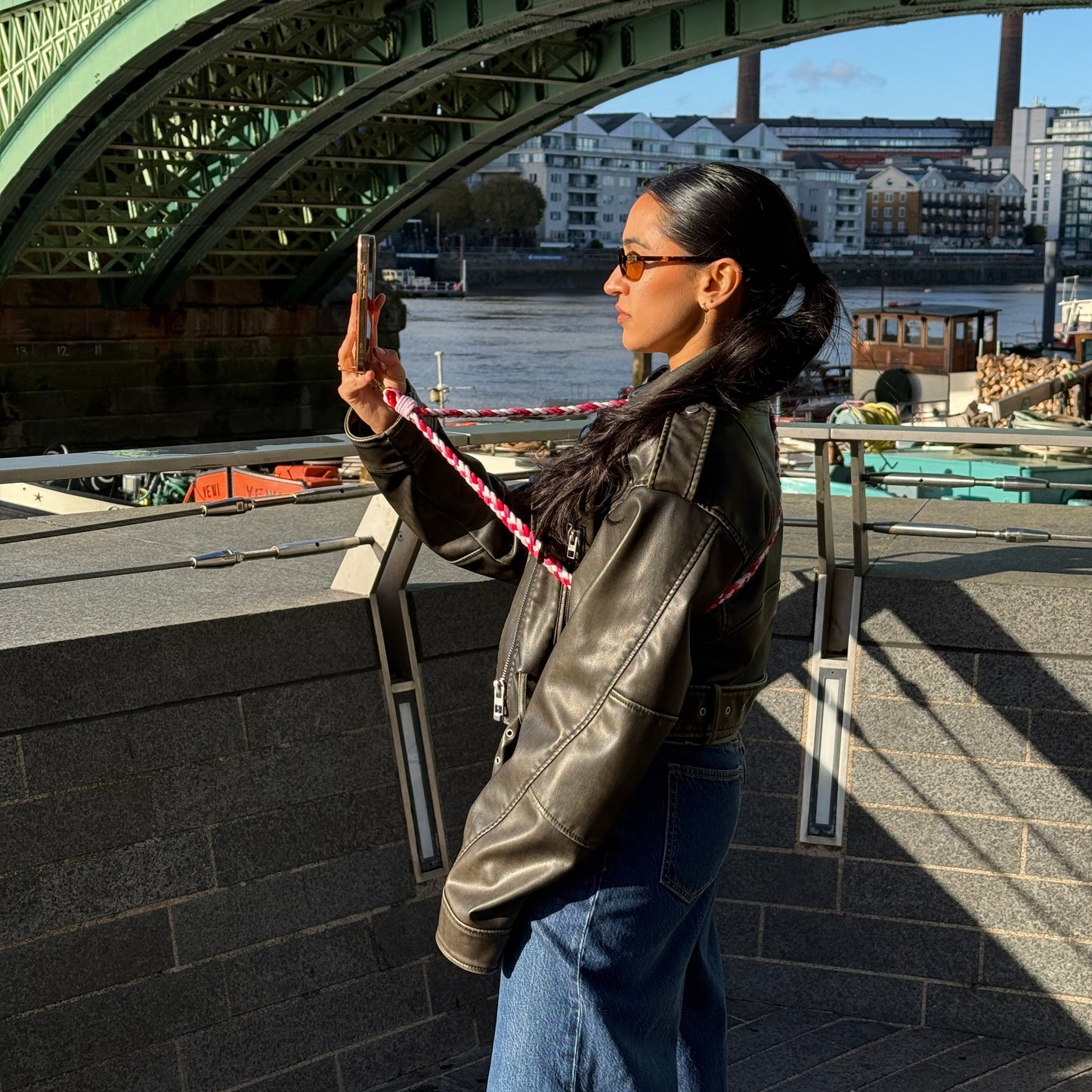 phone lanyard - candyfloss curl