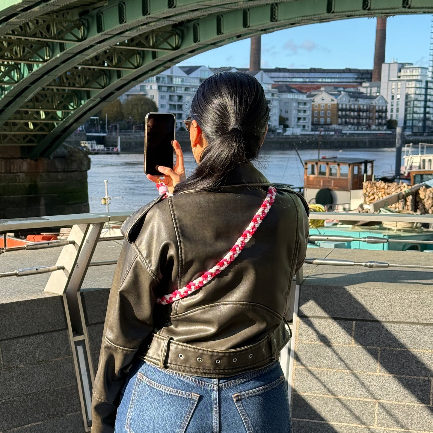 phone lanyard - candyfloss curl